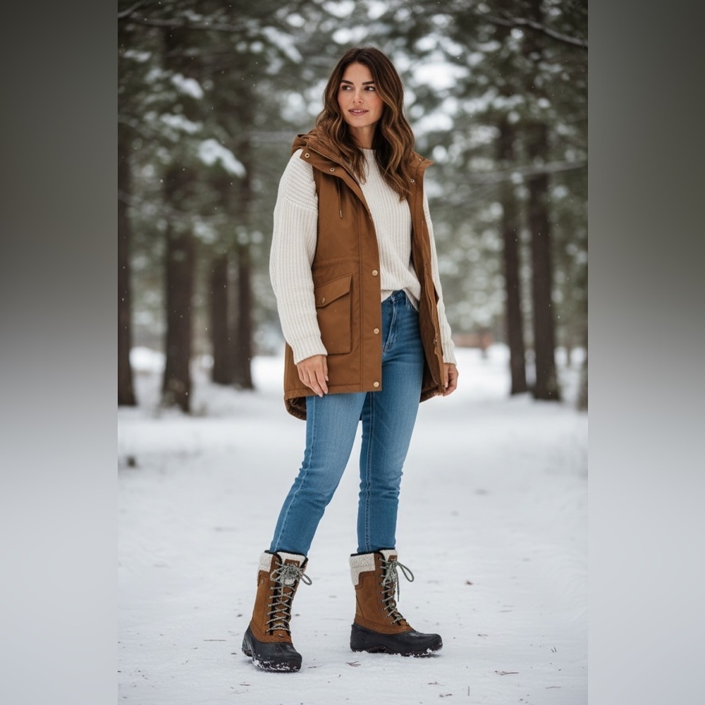 The North Face Shellista Il Women’s Size 10 Winter Boots Daschund Brown
